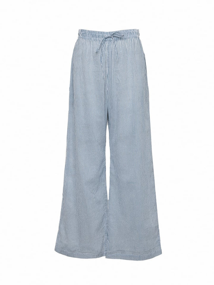 Palazzo Pants - Blue Stripe
