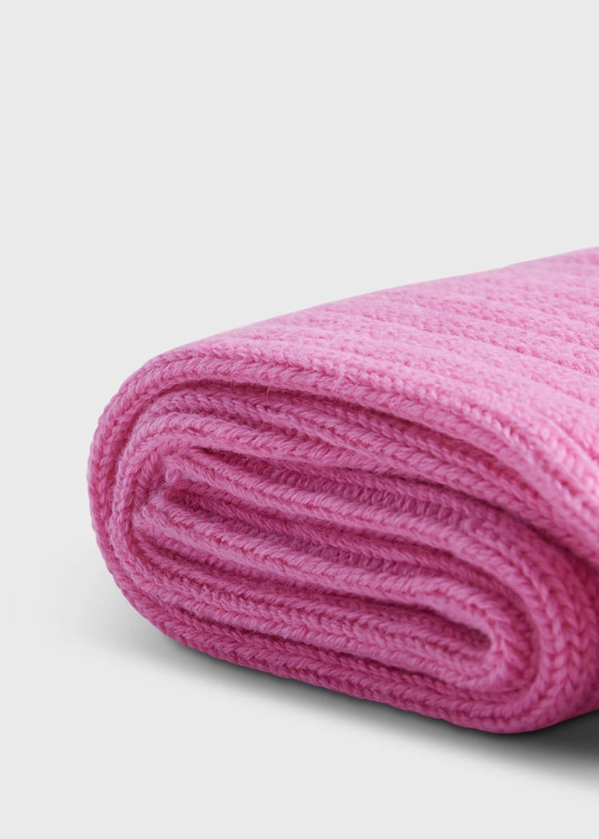Ribbed Sport Crew Sock - Pink