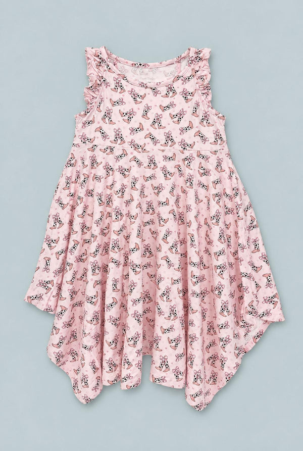 Bows Emma's Racerback Dress - Cowhide Boots