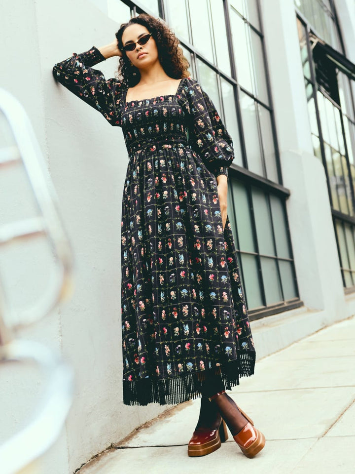 Jocelyn Dress - Florence Black Floral