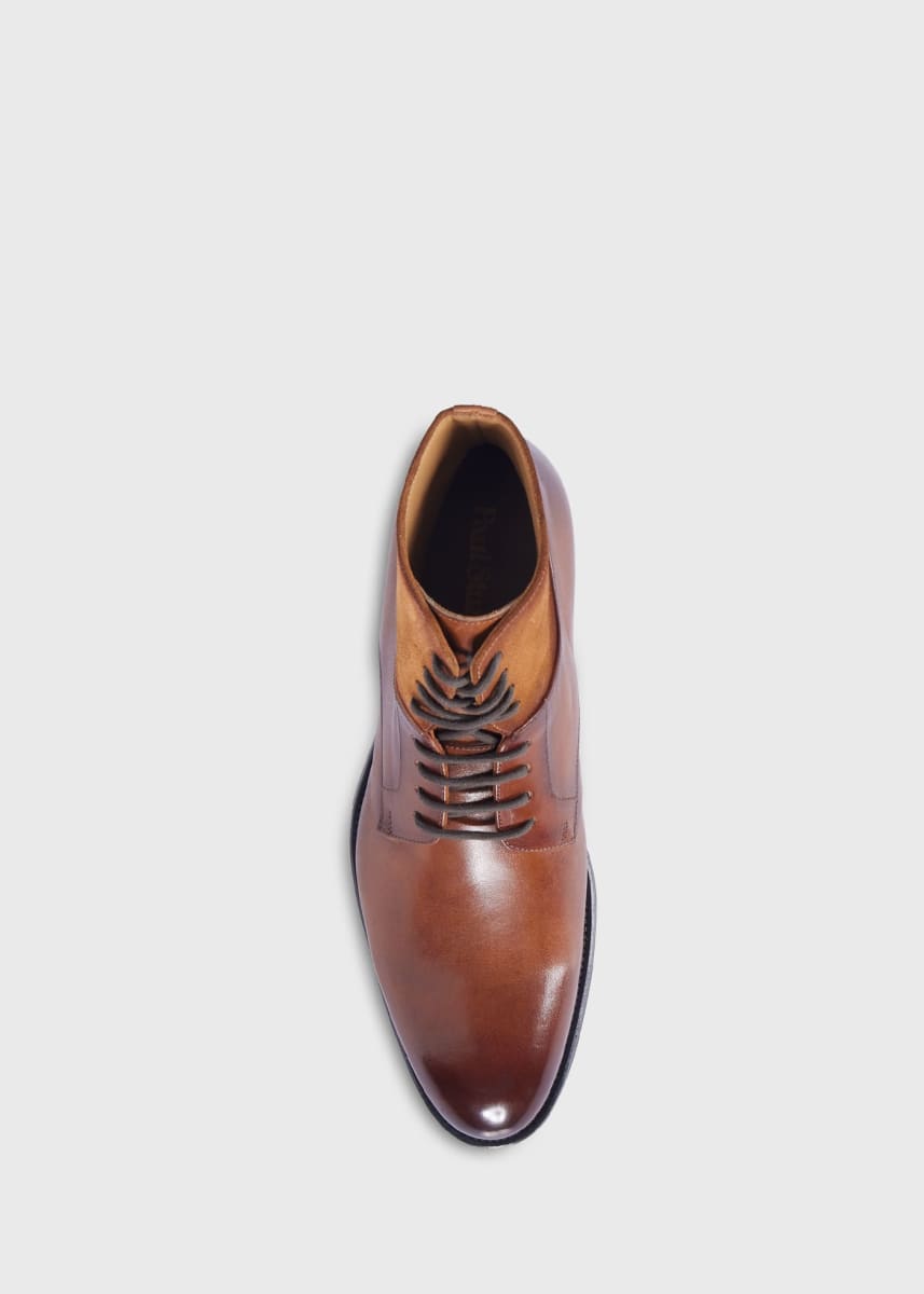 Pryce Lace Up Boot - Cognac