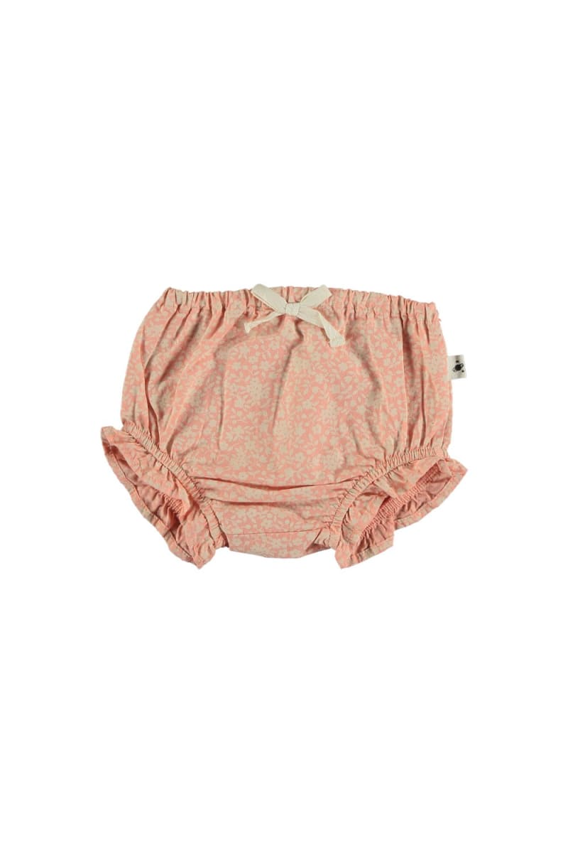 Organic Floral Baby Bloomers - Peach