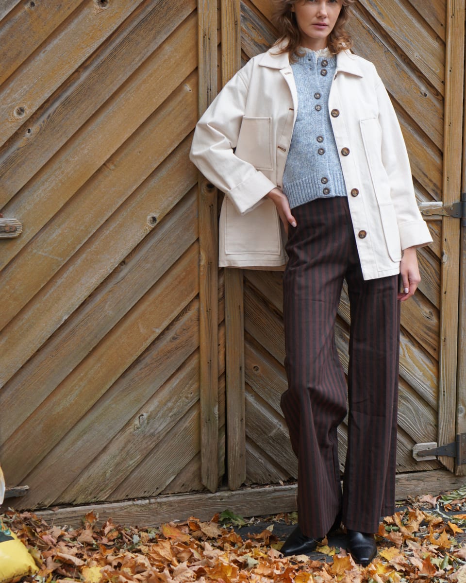 Jasmine Pants - Cocoa Stripe