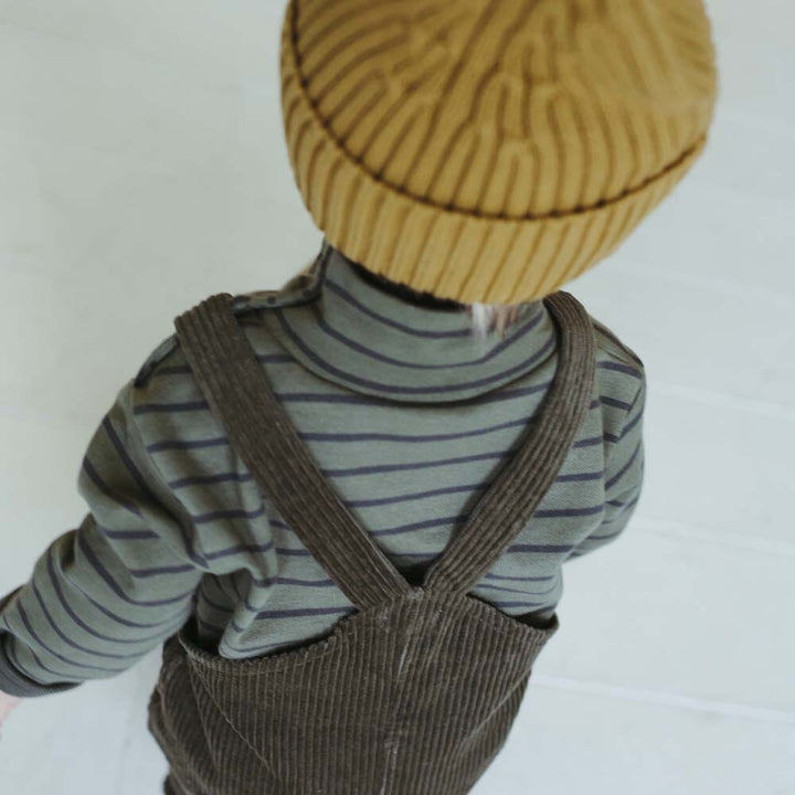 Organic Corduroy Overalls - Toffee