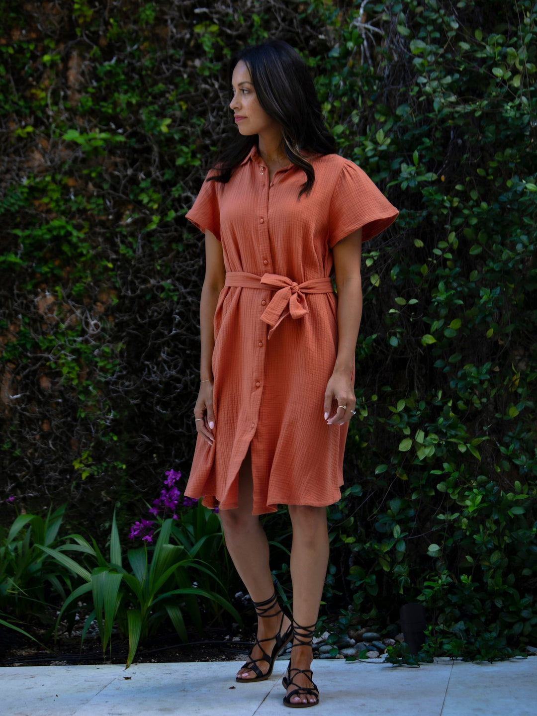 Magali Dress - Clay