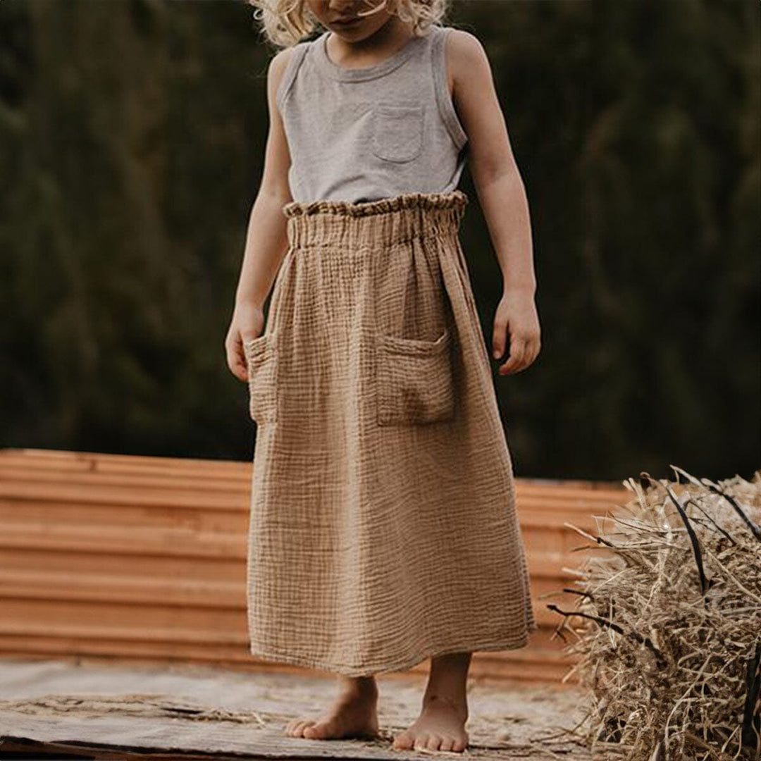 The Muslin Skirt - Camel Dresses + Skirts The Simple Folk 