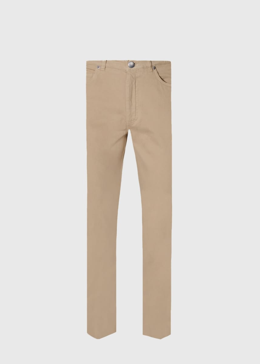 Five Pocket Gabardine Twill Pant - Khaki