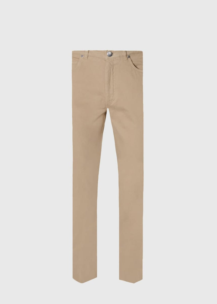 Five Pocket Gabardine Twill Pant - Khaki