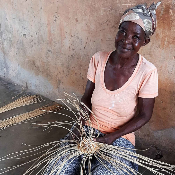 Woven Keychain - Peach