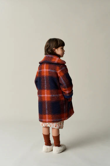 Warm Plaid Coat - Unique