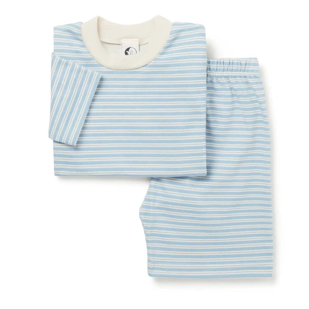 Kid's Short & Tee Set - Fisherman Stripe Sleep + Lounge SLEEPY DOE 