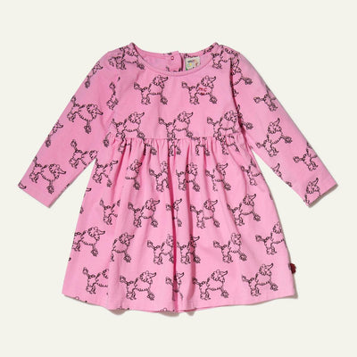 Recycled Jersey Coco Baby Dress - Festival Pink