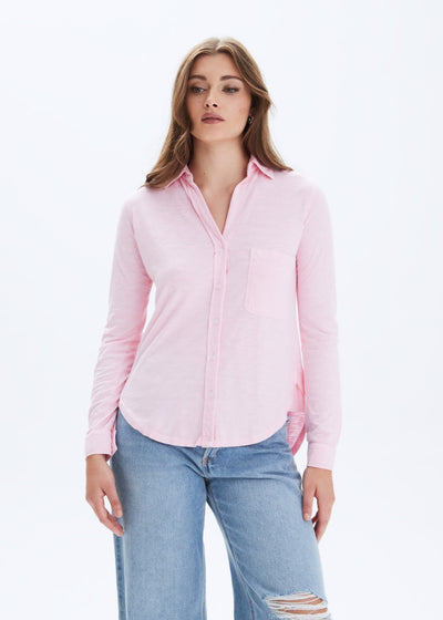 Amrat Jersey Blouse - Blush