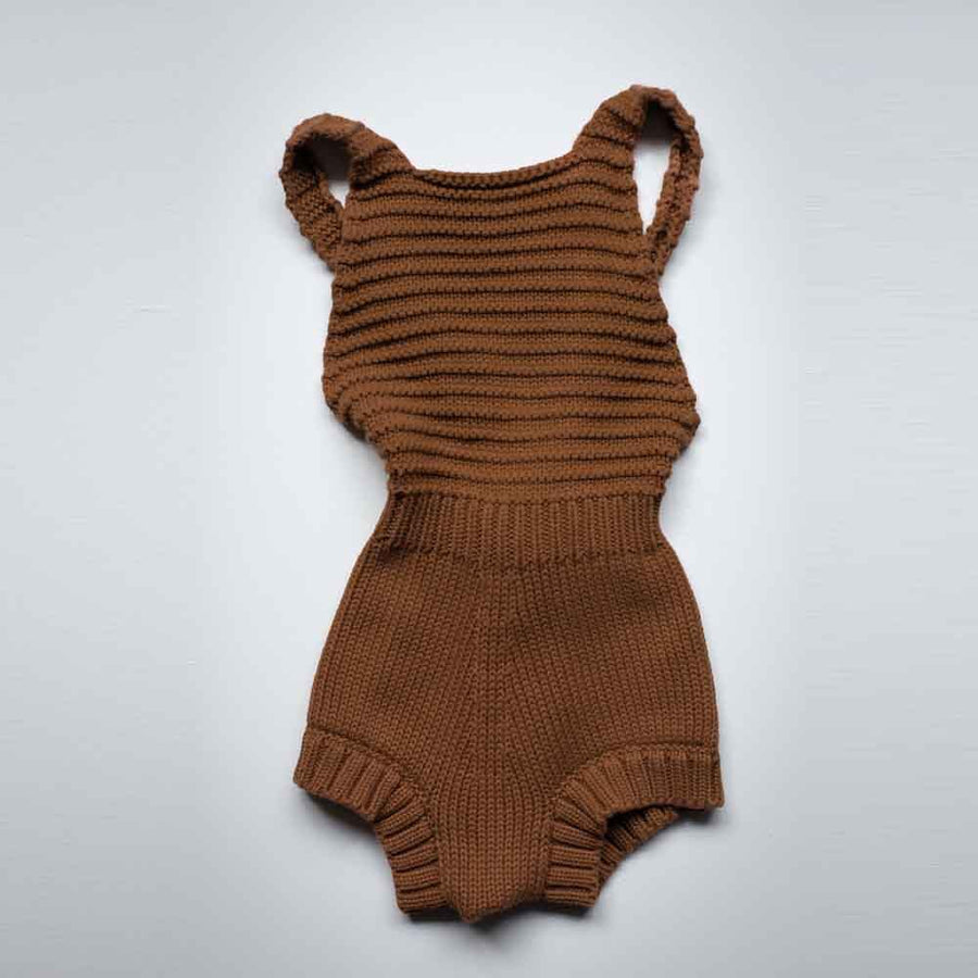 The Knit Romper - Rust One Pieces The Simple Folk 