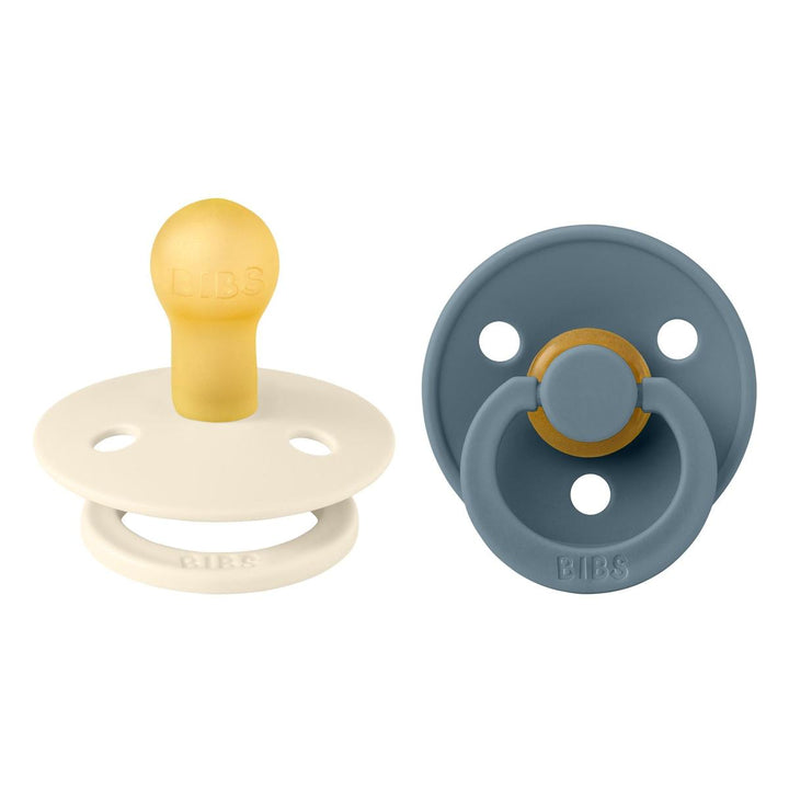 Bibs Pacifier 2 Pack - Ivory/Petrol