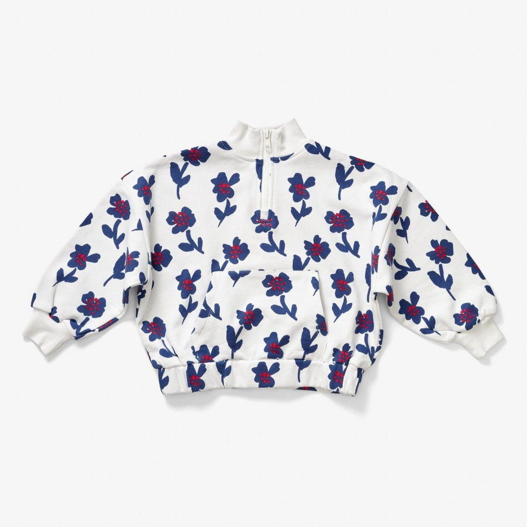 Quarter Zip - Fleur Denim