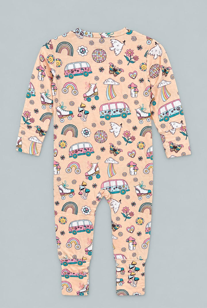 Retro Roller Skates Convertible Romper - Groovy Skates