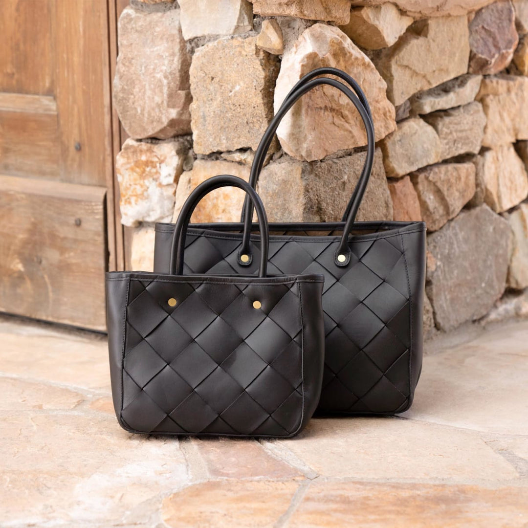Carry-All Handwoven Satchel - Black