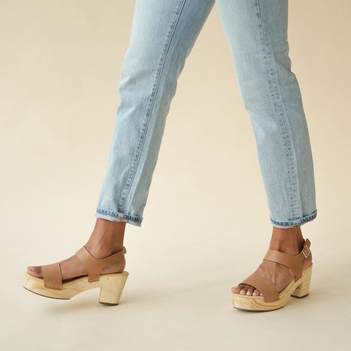 All-Day Open Toe Clog - Almond