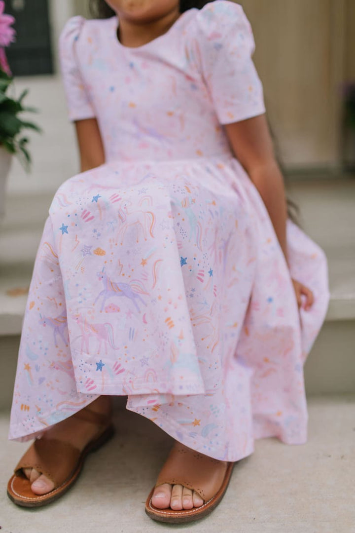 Puff Dress - Dreamy Unicorn
