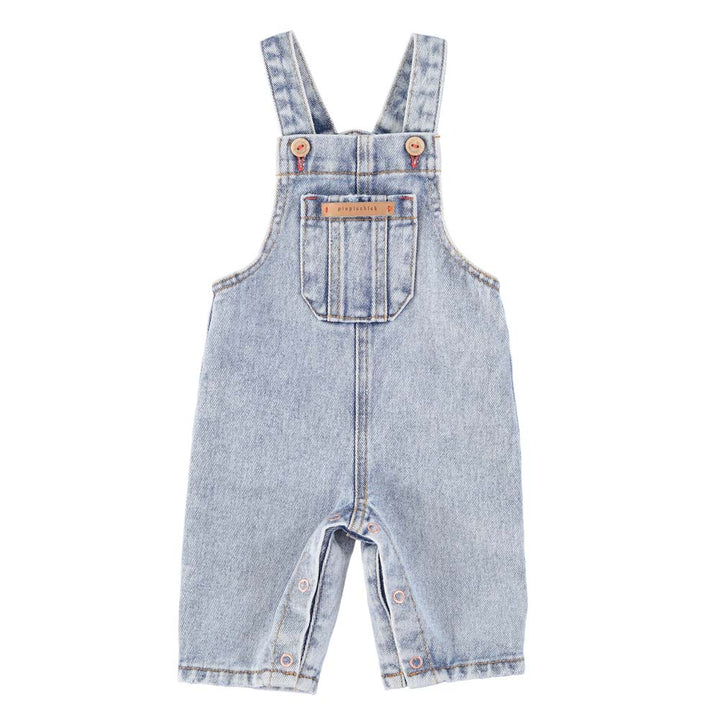 Baby Dungarees - Washed Blue Denim One Pieces Piupiuchick 