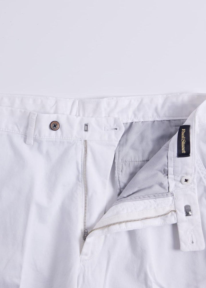 Cotton Tricotine Bermuda Short - Cream