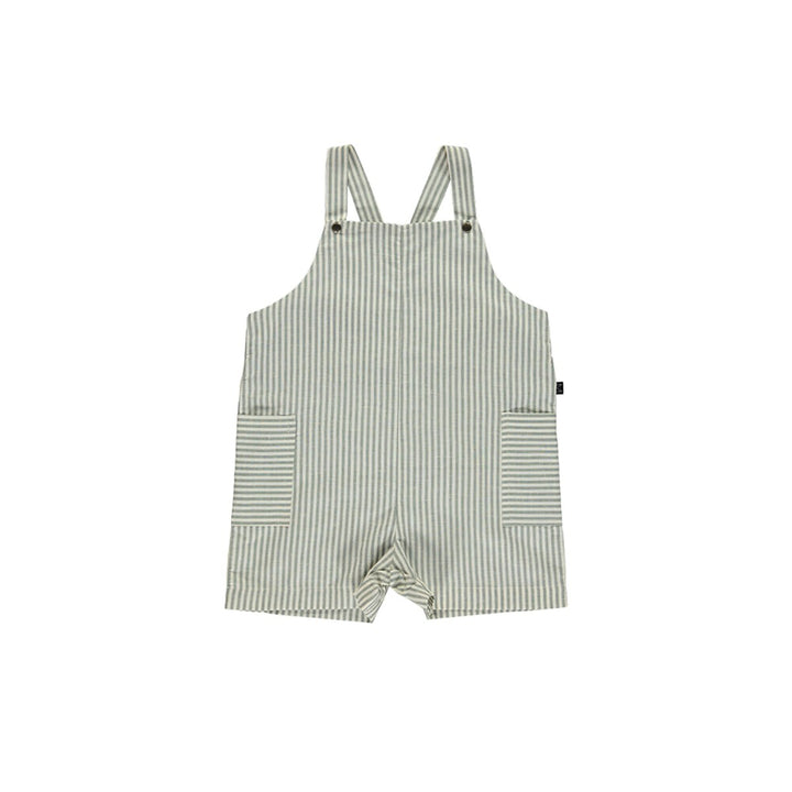 Lagoon Short Pocket Dungarees - White/Grey One Pieces Monkind 