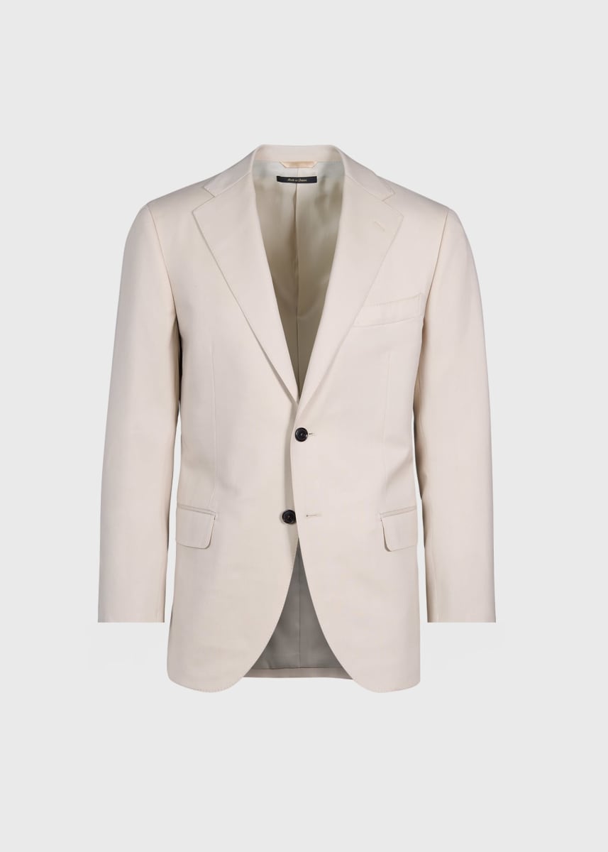 Solid Wool Suit - Light Tan