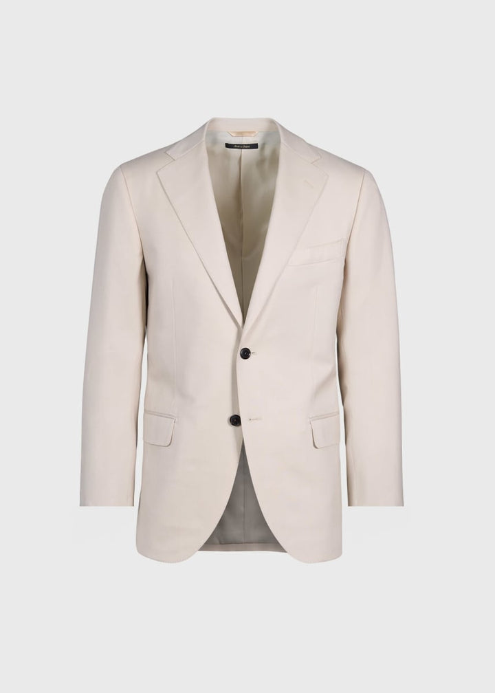 Solid Wool Suit - Light Tan