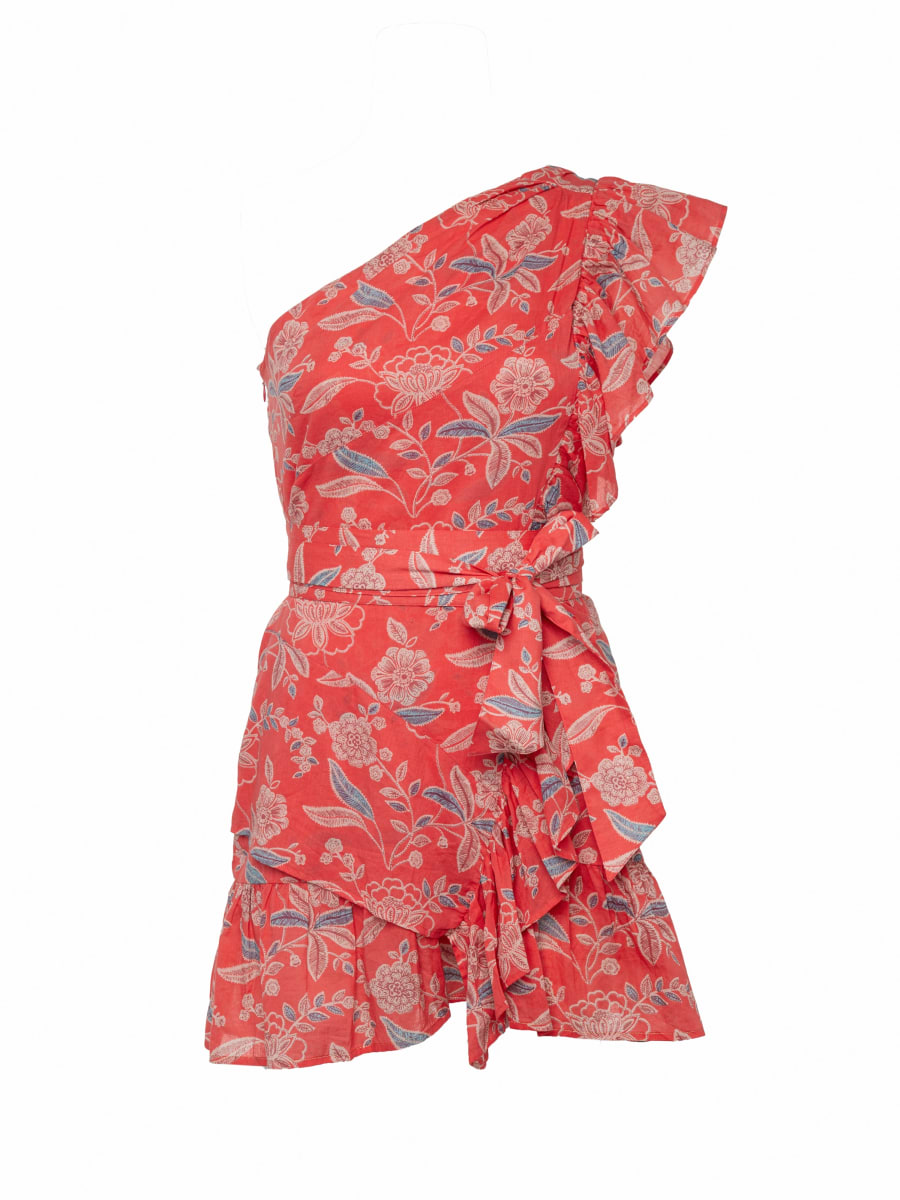 Nandi Dress - Red Floral