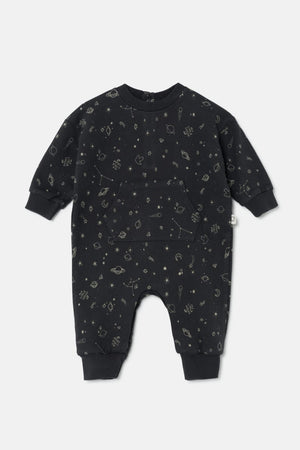 Cozmo Plush Baby Jumpsuit - Dark Grey