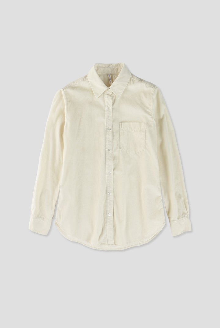 Corduroy Basic Shirt - Ivory