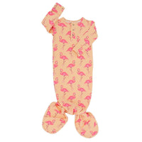 Knotted Gown - Flamingo Peach