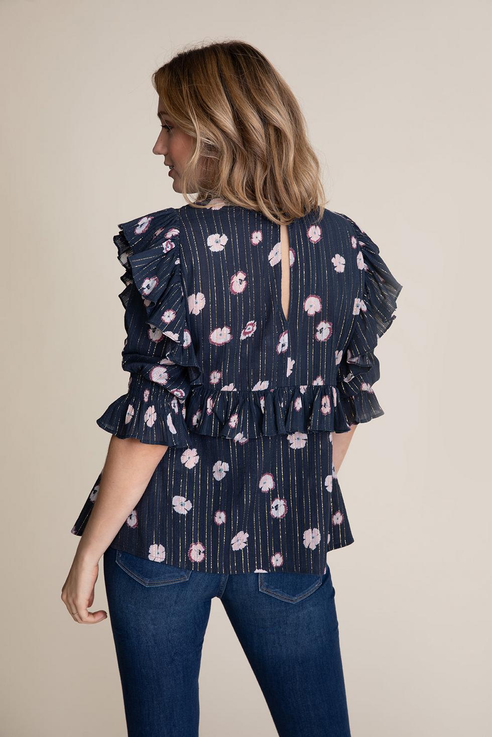 Sybil Top - Pansy Shimmer