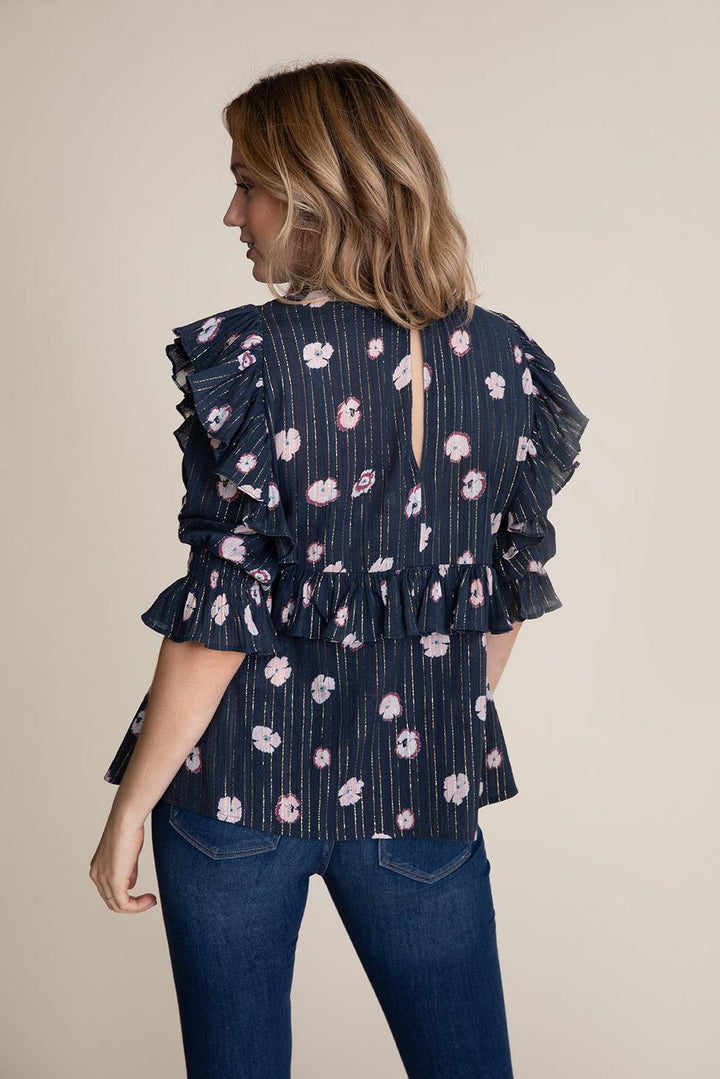 Sybil Top - Pansy Shimmer