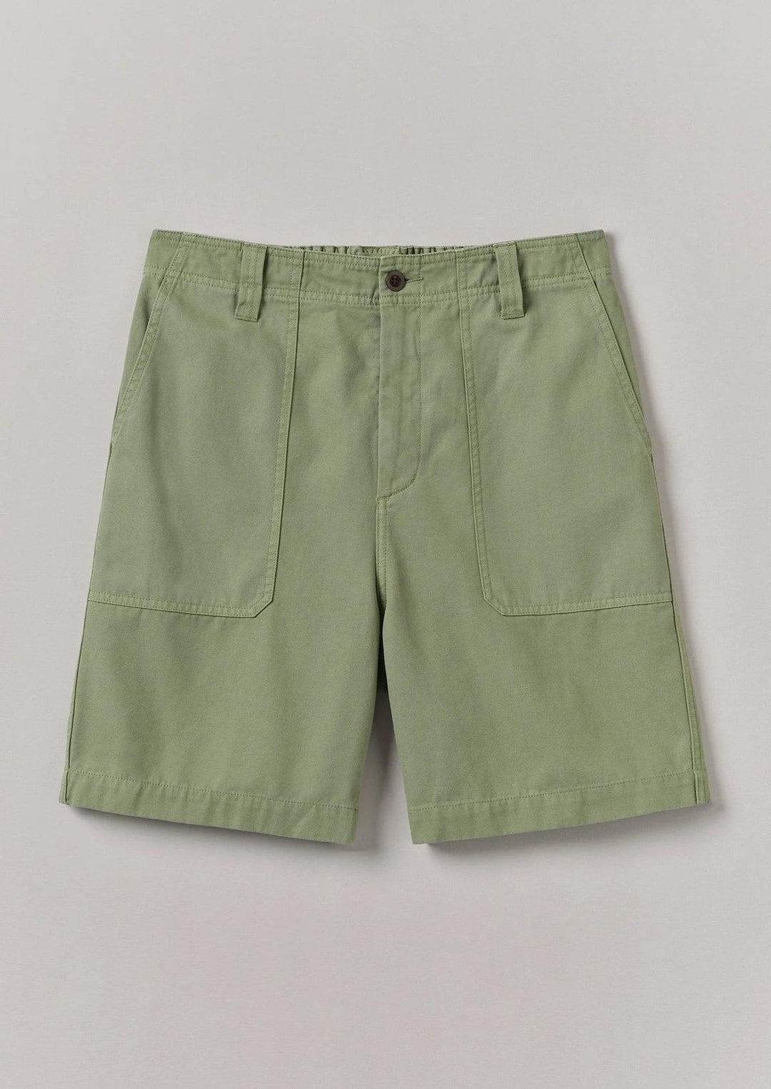 Rory Cotton Canvas Shorts Light Sage