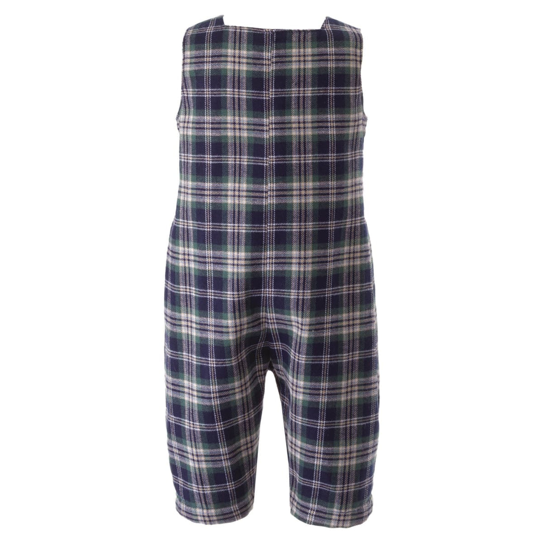 Snowman Smocked Overalls