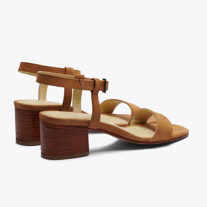 Lucia Block Heel Sandal - Sand