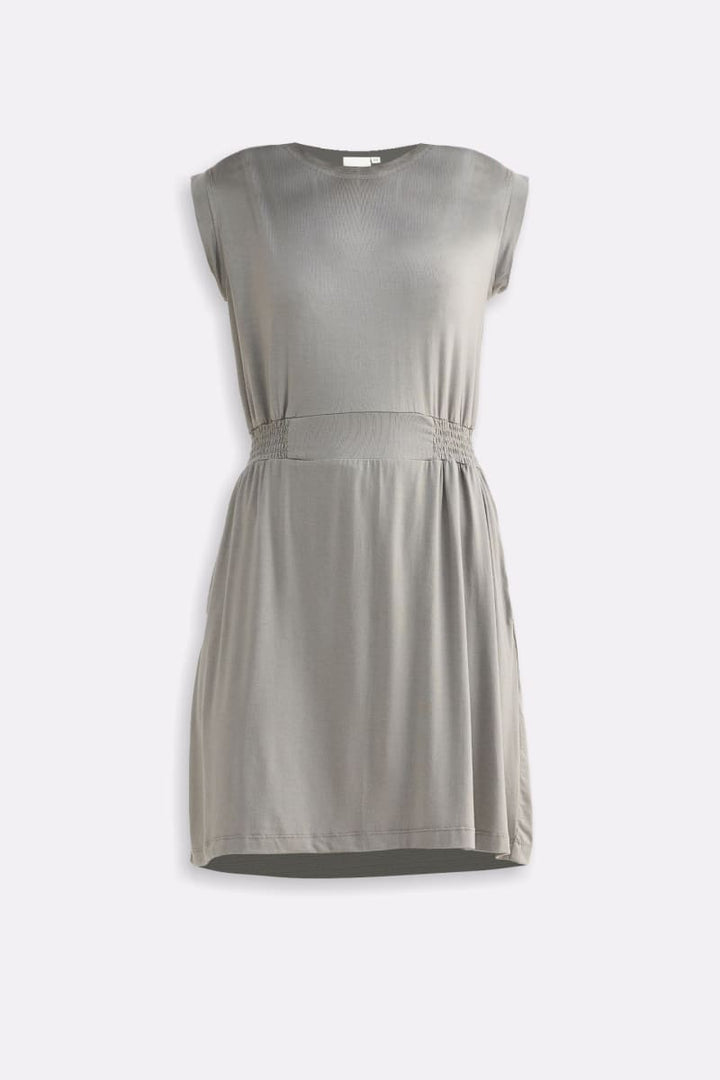 Short Dress With Smocking Side Detail - Frost & Mist