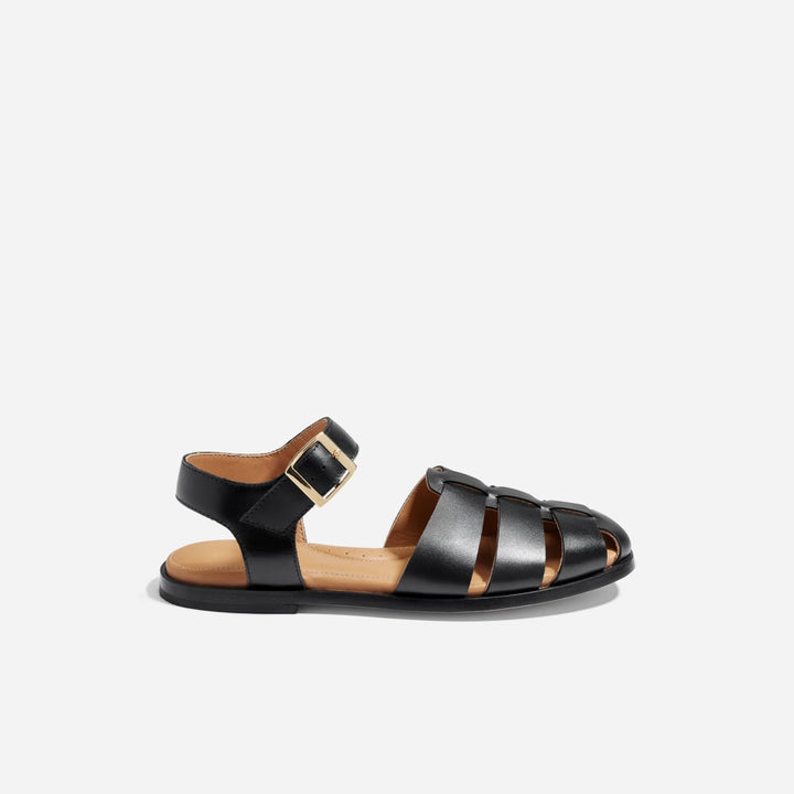 Mira Fisherman Sandal - Black - FINAL SALE