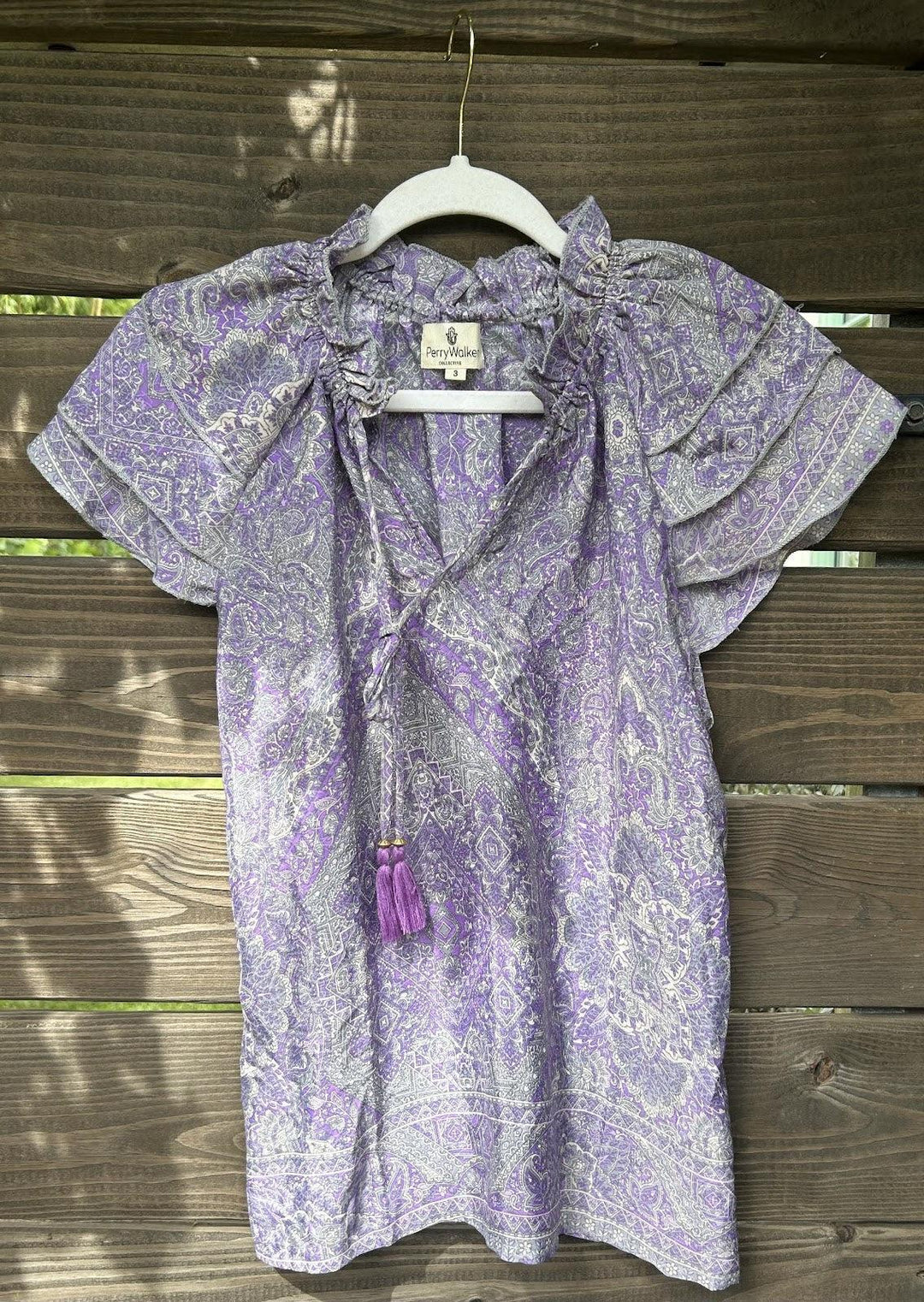 Varina Top - Lavender Paisley