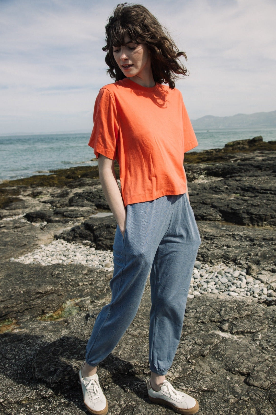 Bay Organic Cotton Top - Coral