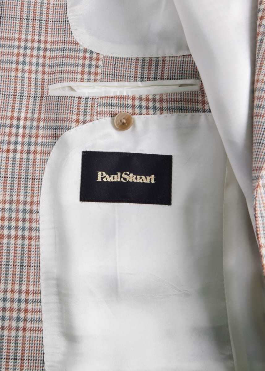 Plaid Summer Jacket - Tan/Sage