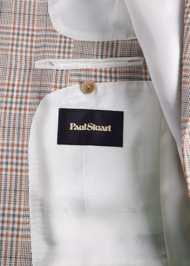 Plaid Summer Jacket - Tan/Sage