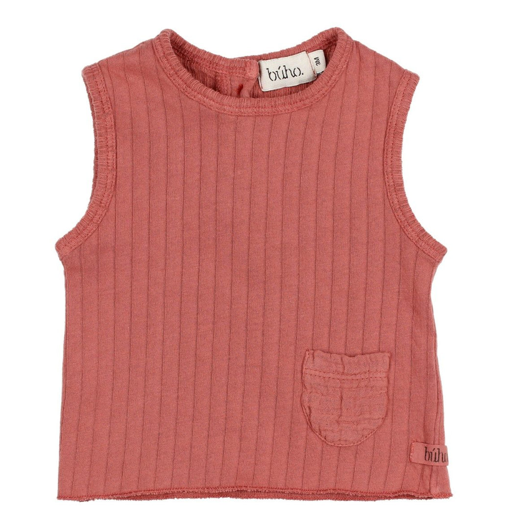 Sidney Rib T-Shirt - Brick