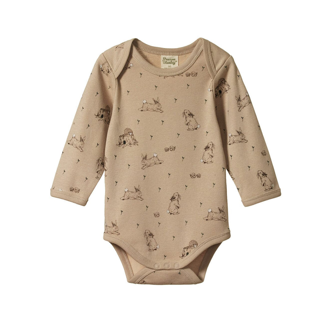 Long Sleeve Bodysuit - Forest Friends Print Bodysuits + Onesies Nature Baby 