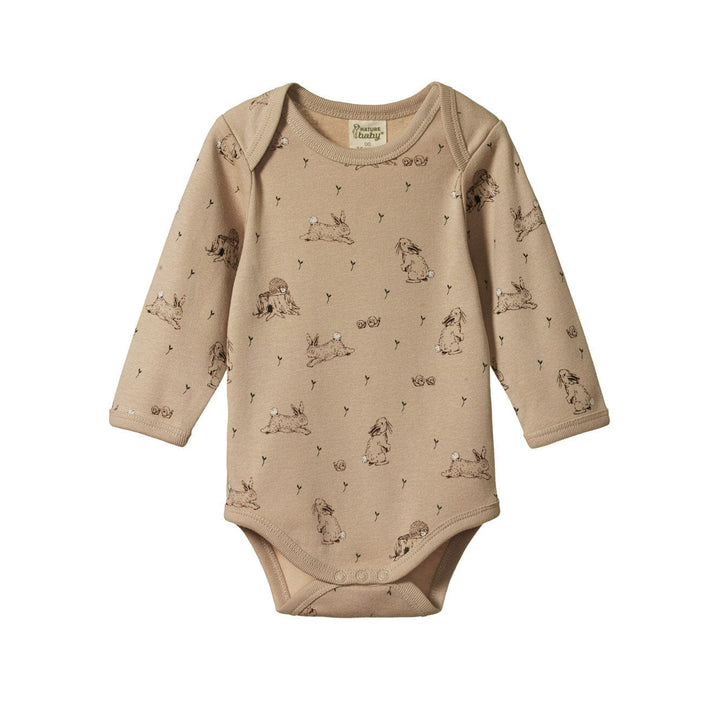 Long Sleeve Bodysuit - Forest Friends Print Bodysuits + Onesies Nature Baby 