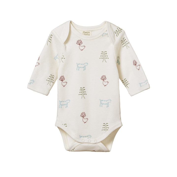 Long Sleeve Bodysuit - Nature Baby Print Bodysuits + Onesies Nature Baby 