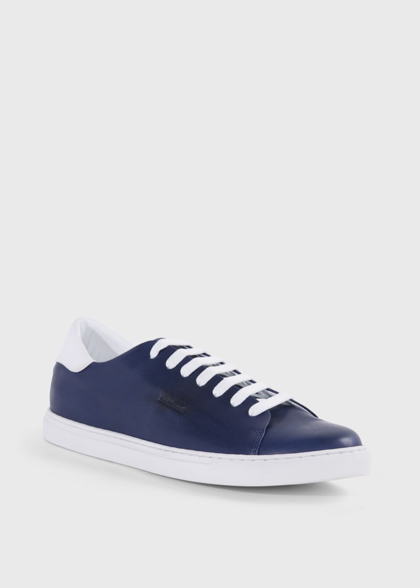 Homer Leather Sneaker - Blue