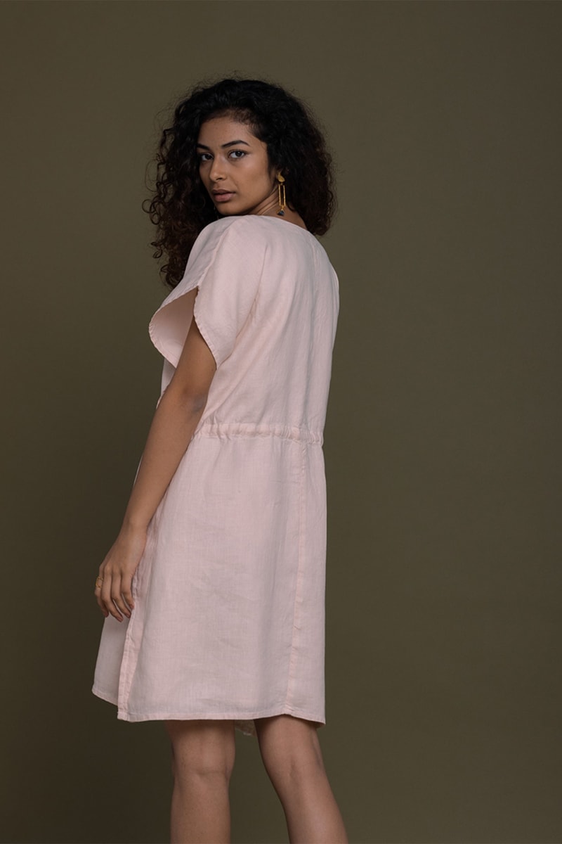 August Breeze Kaftan Dress - Pink